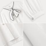 春 レース付き ボウタイブラウス | COCOMOMO | 詳細画像18