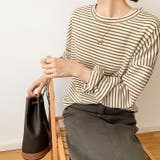 ボーダーロングTシャツ 春 ボーダー | COCOMOMO | 詳細画像5 