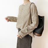 ボーダーロングTシャツ 春 ボーダー | COCOMOMO | 詳細画像7 