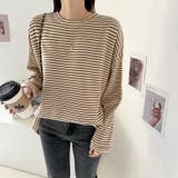 ボーダーロングTシャツ 春 ボーダー | COCOMOMO | 詳細画像19 