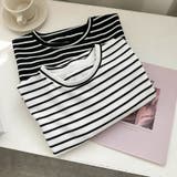 ボーダーロングTシャツ 春 ボーダー | COCOMOMO | 詳細画像23 