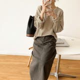 ボーダーロングTシャツ 春 ボーダー | COCOMOMO | 詳細画像8 