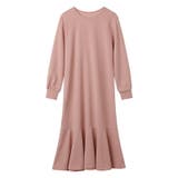 エンボスワンピース 柔らかいクレープ生地フレアワンピース ロングワンピース | COCOMOMO | 詳細画像16 