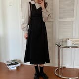 切替えワンピース ドッキングワンピース ミモレ丈 | COCOMOMO | 詳細画像7