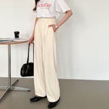 スラックスパンツ きれいめパンツ ストレートパンツ | COCOMOMO | 詳細画像14 