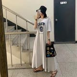 フレアワンピース カレッジアソート プリント | COCOMOMO | 詳細画像10 