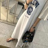 フレアワンピース カレッジアソート プリント | COCOMOMO | 詳細画像12 