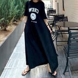 フレアワンピース カレッジアソート プリント | COCOMOMO | 詳細画像4 