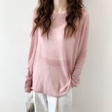 透け感長袖Tシャツ シースルーTシャツ カットソー | COCOMOMO | 詳細画像13 