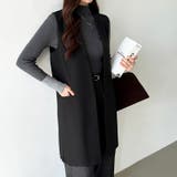 ジレ ベスト レイヤードアウター | COCOMOMO | 詳細画像5 