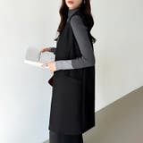 ジレ ベスト レイヤードアウター | COCOMOMO | 詳細画像6 