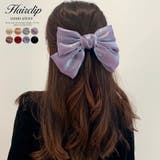 シフォン ビッグリボン ヘアアクセサリー バレッタ 光沢 サテン 髪飾り 大きい おしゃれ 韓国 韓国ファッション レディース 20代 30代 40代 50代 cocomomo ココモモ