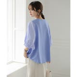 ブラウス コットン100% ドッキング | COCOMOMO | 詳細画像14 