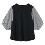 ブラック | ブラウス コットン100% ドッキング | COCOMOMO