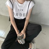 すらっと脚長 サロペットパンツ ハイウエストパンツ | COCOMOMO | 詳細画像3