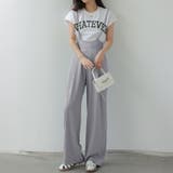すらっと脚長 サロペットパンツ ハイウエストパンツ | COCOMOMO | 詳細画像23