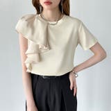 【大人フェミニン】 アシメフリルTシャツ フリルトップス | COCOMOMO | 詳細画像18