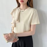 【大人フェミニン】 アシメフリルTシャツ フリルトップス | COCOMOMO | 詳細画像19