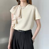 【大人フェミニン】 アシメフリルTシャツ フリルトップス | COCOMOMO | 詳細画像23