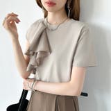 【大人フェミニン】 アシメフリルTシャツ フリルトップス | COCOMOMO | 詳細画像28