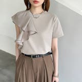 【大人フェミニン】 アシメフリルTシャツ フリルトップス | COCOMOMO | 詳細画像32
