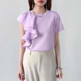 【大人フェミニン】 アシメフリルTシャツ フリルトップス | COCOMOMO | 詳細画像38