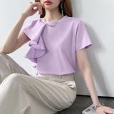 【大人フェミニン】 アシメフリルTシャツ フリルトップス | COCOMOMO | 詳細画像43
