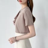 【大人フェミニン】 アシメフリルTシャツ フリルトップス | COCOMOMO | 詳細画像45