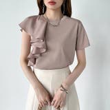 【大人フェミニン】 アシメフリルTシャツ フリルトップス | COCOMOMO | 詳細画像48