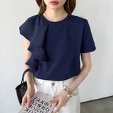【大人フェミニン】 アシメフリルTシャツ フリルトップス | COCOMOMO | 詳細画像57