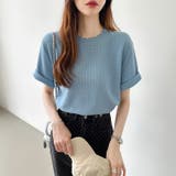 ワッフルtシャツ カットソー 半袖Tシャツ | COCOMOMO | 詳細画像5 