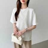 ワッフルtシャツ カットソー 半袖Tシャツ | COCOMOMO | 詳細画像10 