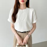 ワッフルtシャツ カットソー 半袖Tシャツ | COCOMOMO | 詳細画像11 