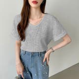 ワッフルtシャツ カットソー 半袖Tシャツ | COCOMOMO | 詳細画像36 