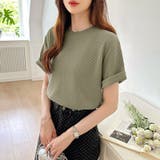 ワッフルtシャツ カットソー 半袖Tシャツ | COCOMOMO | 詳細画像3 