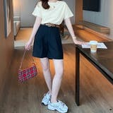 ハーフパンツ ハイウエスト ショートパンツ | COCOMOMO | 詳細画像10