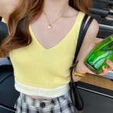 クロップニットキャミトップ ショート丈キャミソール スポーディ | COCOMOMO | 詳細画像6