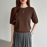 サマーニット オフィスカジュアル クルーネックニット | COCOMOMO | 詳細画像46