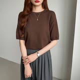 サマーニット オフィスカジュアル クルーネックニット | COCOMOMO | 詳細画像48