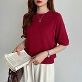 サマーニット オフィスカジュアル クルーネックニット | COCOMOMO | 詳細画像58