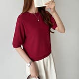 サマーニット オフィスカジュアル クルーネックニット | COCOMOMO | 詳細画像61