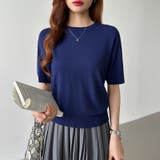 サマーニット オフィスカジュアル クルーネックニット | COCOMOMO | 詳細画像63