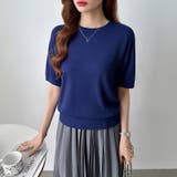 サマーニット オフィスカジュアル クルーネックニット | COCOMOMO | 詳細画像64