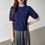 サマーニット オフィスカジュアル クルーネックニット | COCOMOMO | 詳細画像68