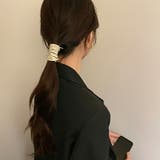 ワイヤーポニー ヘアアクセサリー フェイクレザーワイヤーポニー | COCOMOMO | 詳細画像6 