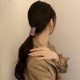 ブラウン | ワイヤーポニー ヘアアクセサリー フェイクレザーワイヤーポニー | COCOMOMO