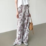 ワイドパンツ イージーパンツ プリーツワイドパンツ | COCOMOMO | 詳細画像50 