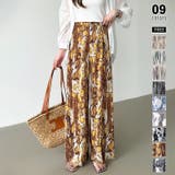 E | ワイドパンツ イージーパンツ プリーツワイドパンツ | COCOMOMO