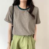 Tシャツ ボーダートップス カットソーレディース | COCOMOMO | 詳細画像14 