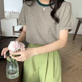 Tシャツ ボーダートップス カットソーレディース | COCOMOMO | 詳細画像17